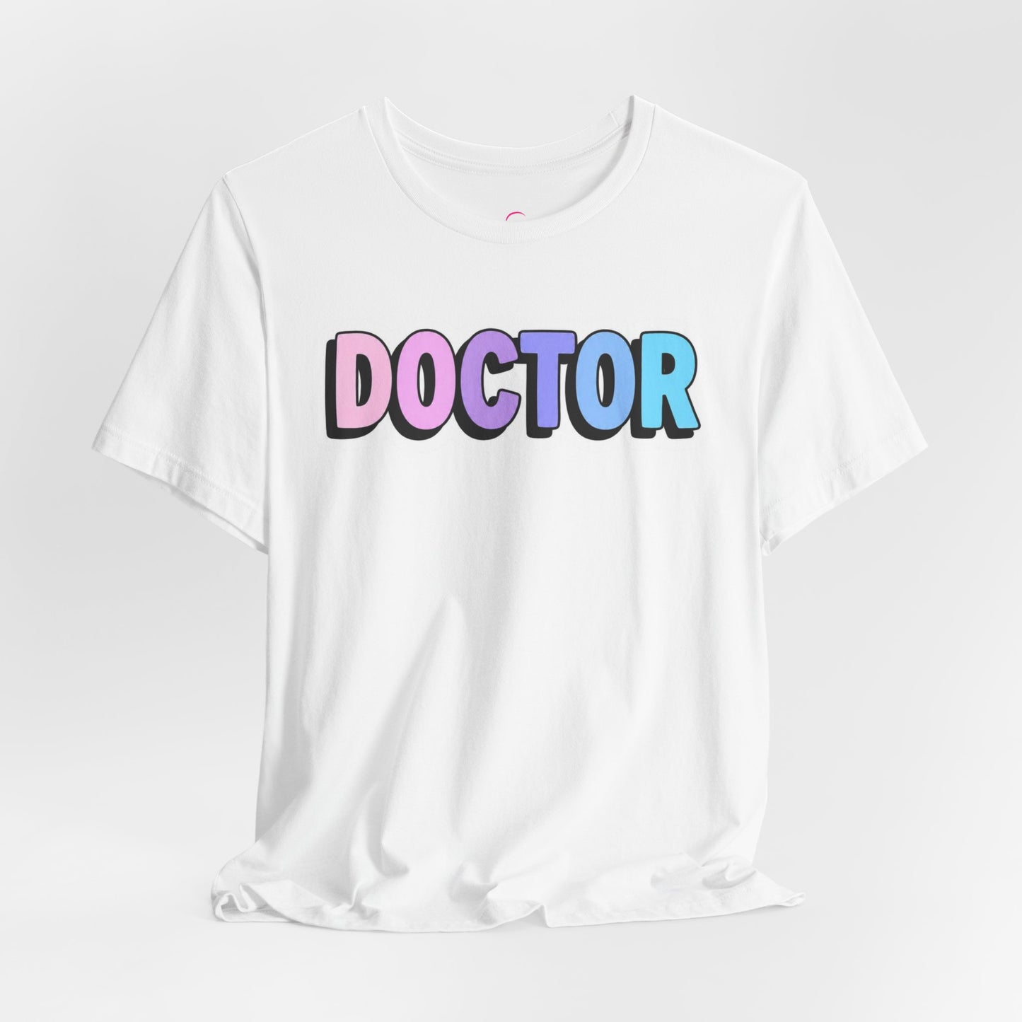 DOCTOR faux sticker T-shirt