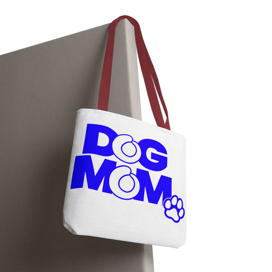 Dog mom blue Tote Bag