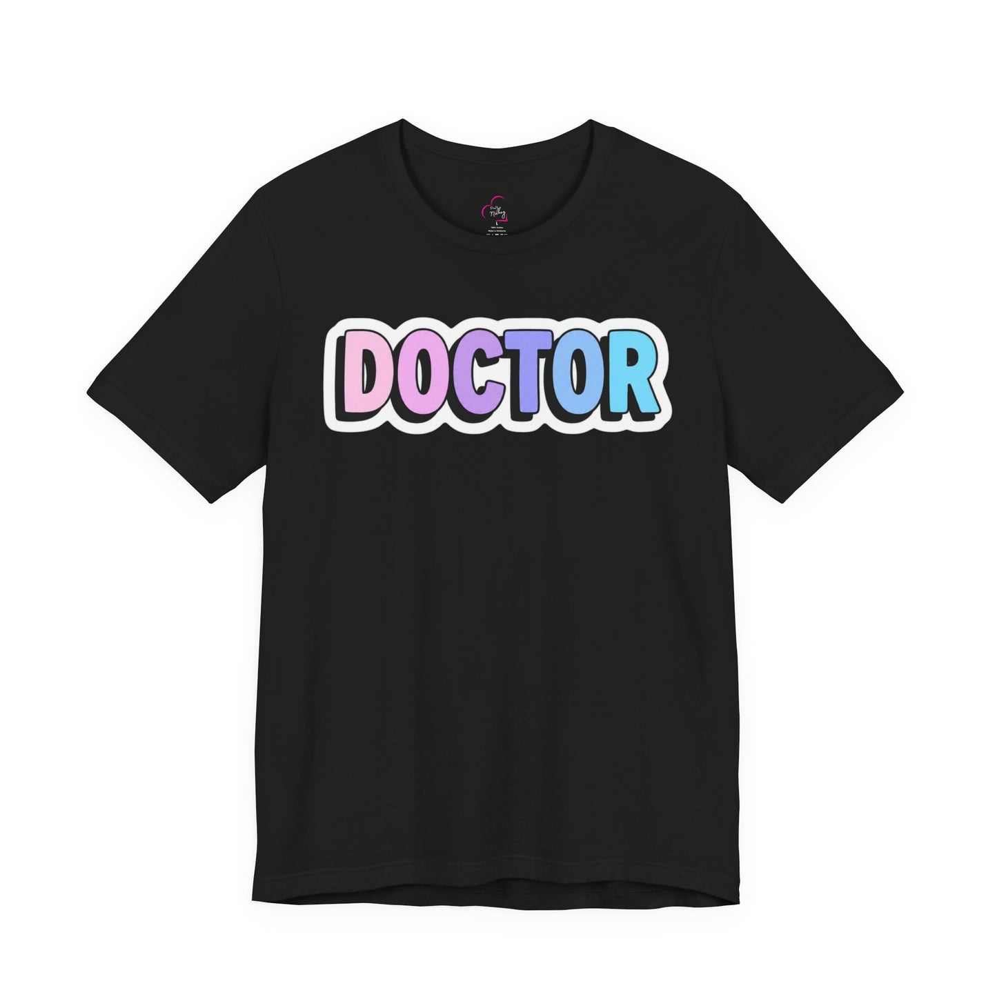 DOCTOR faux sticker T-shirt