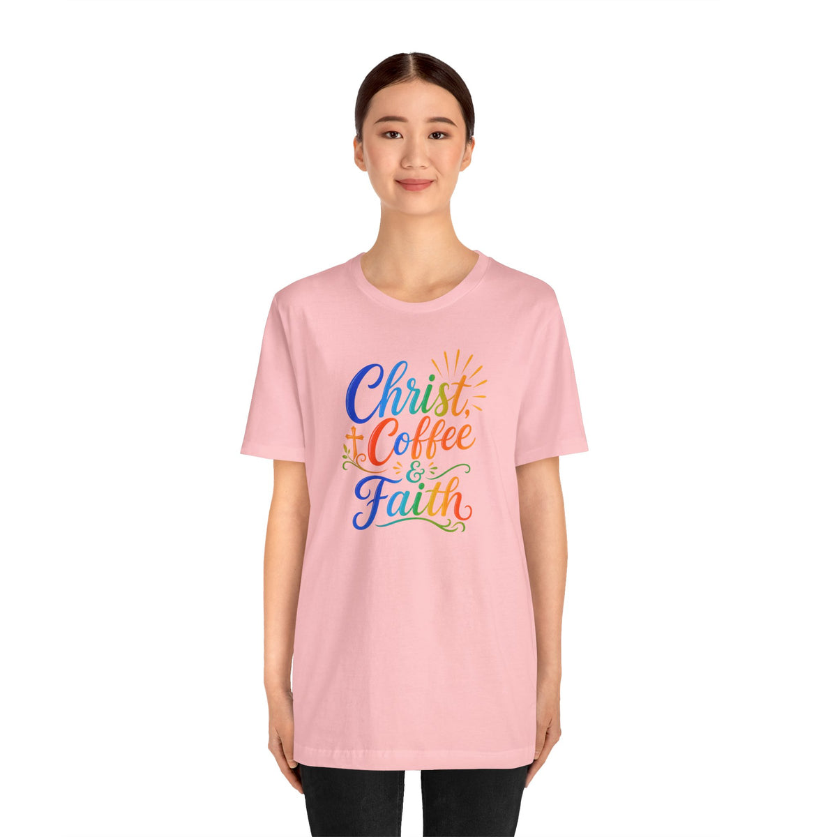Christ, coffee and faith T-shirt