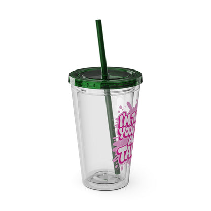I'm the reason your eyes do all the talking Clear Insulated Cup