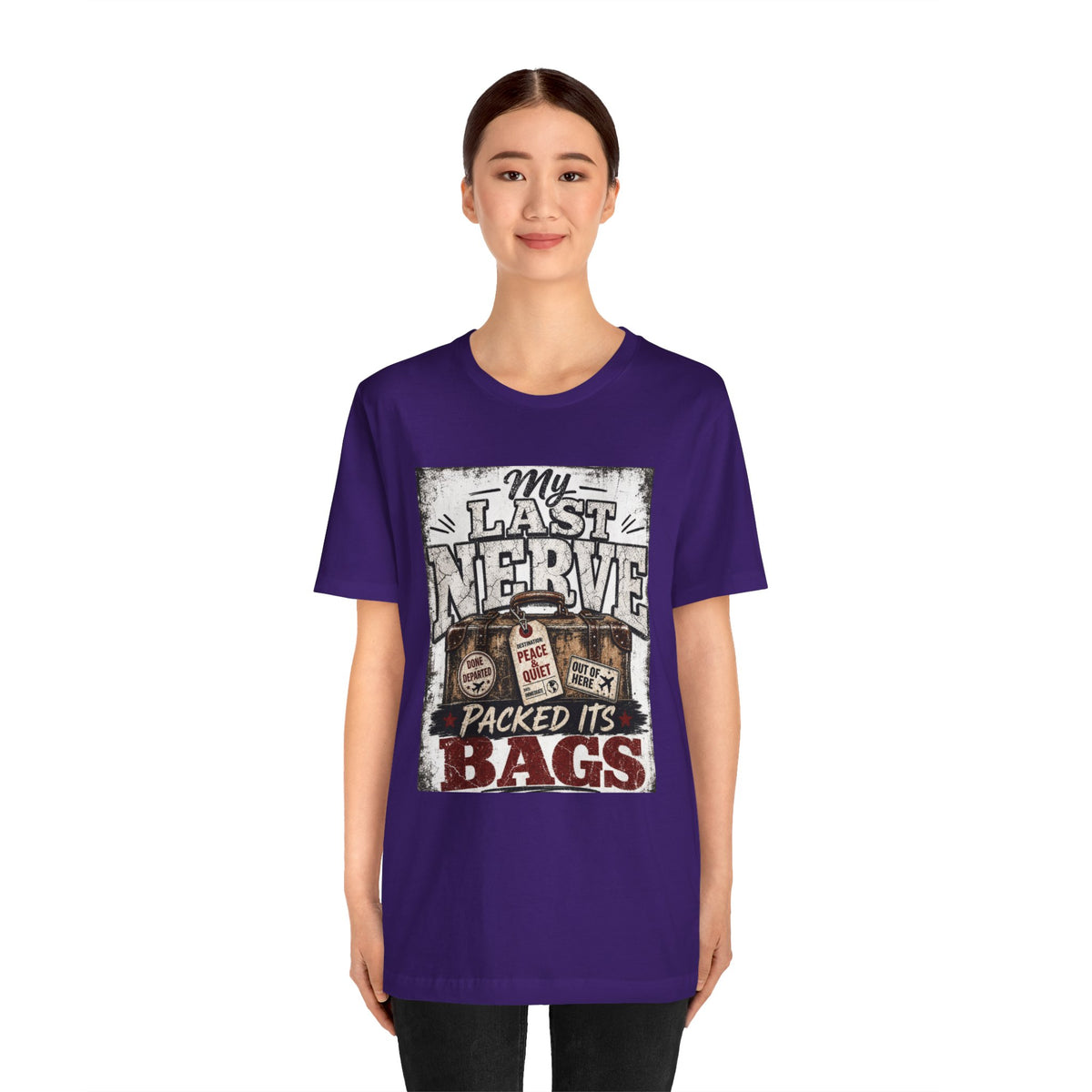My last nerve packed it's bags T-shirt