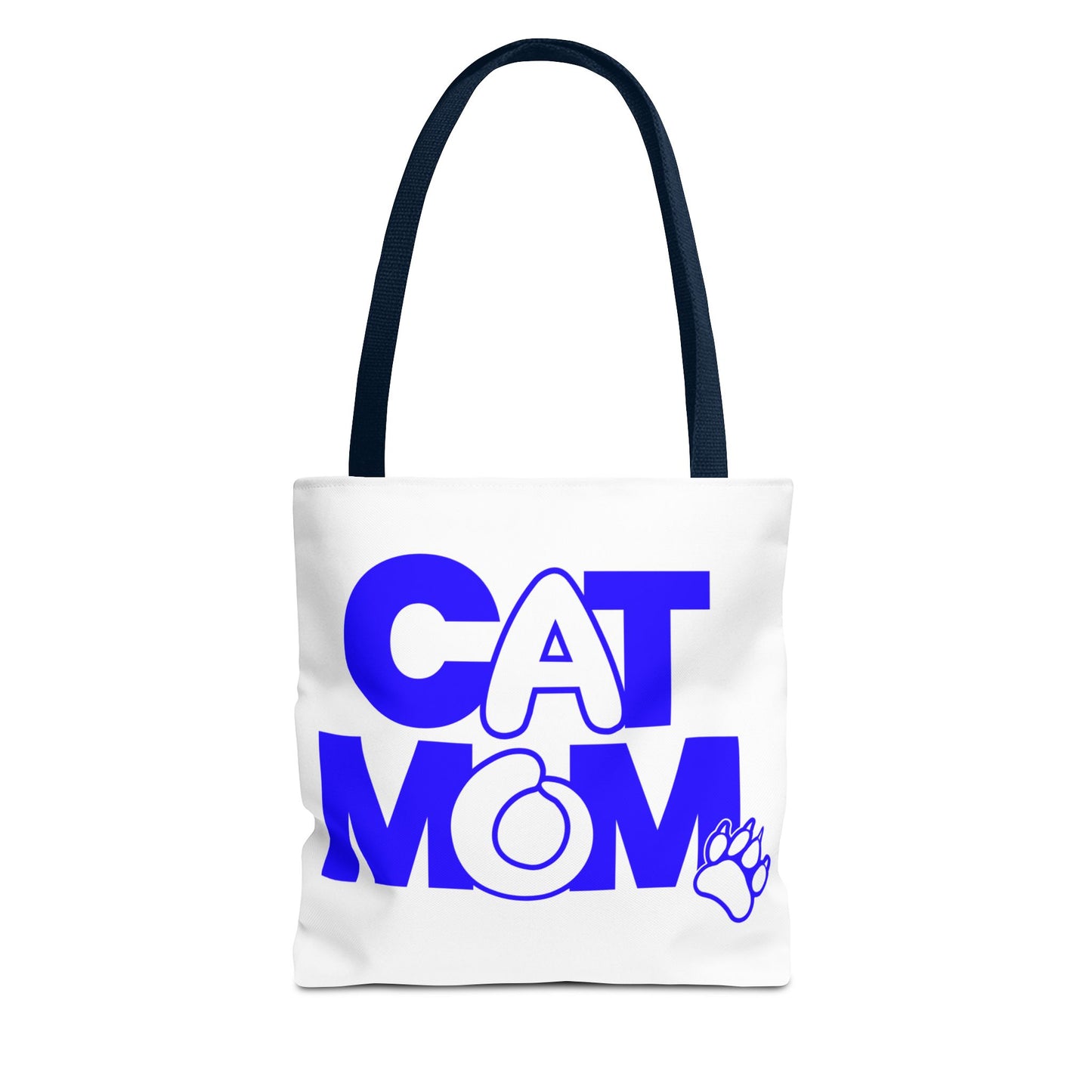 Cat mom blue Tote Bag