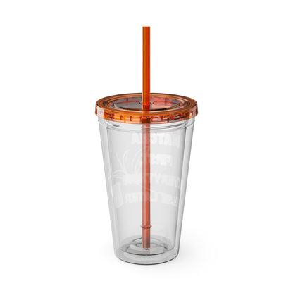 Matcha First Everything Else Later Clear Insulated Cup