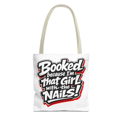 Booked because I'm that girl with the nails Tote Bag