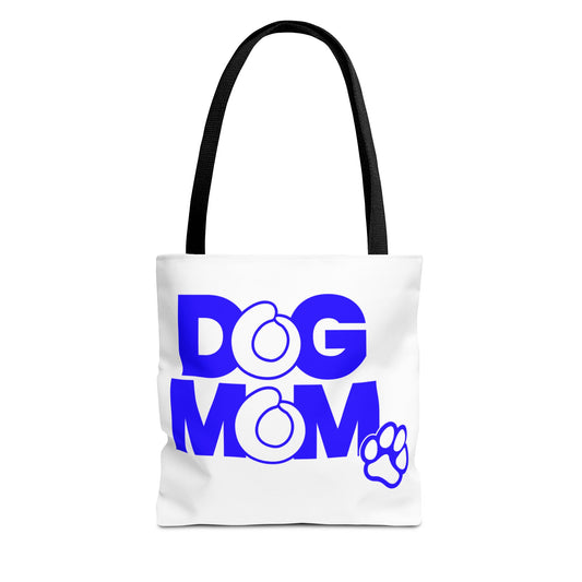 Dog mom blue Tote Bag