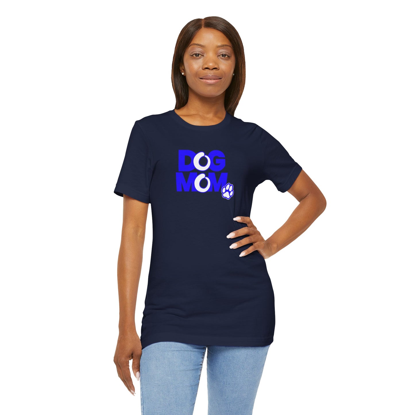 Dog mom blue T-shirt