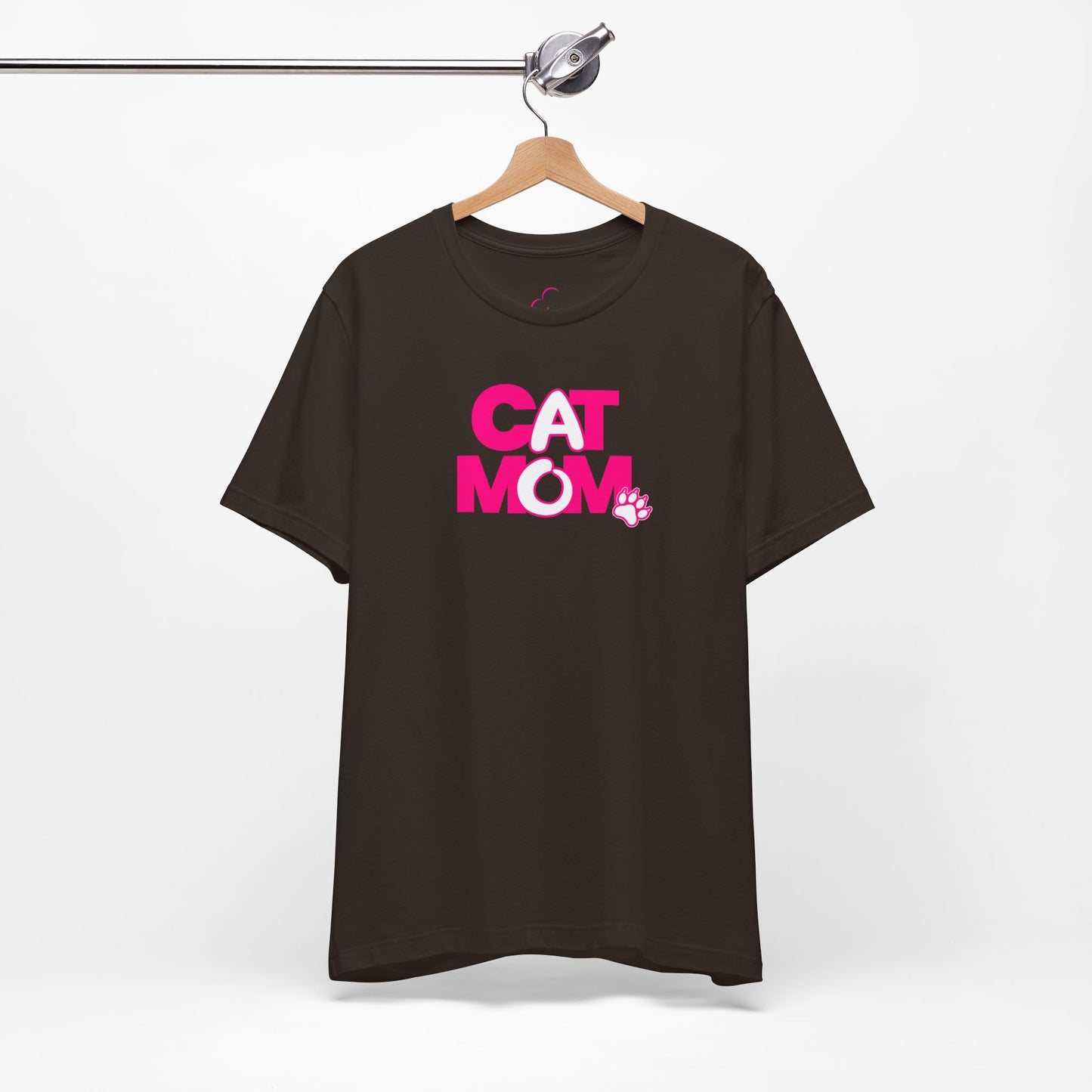 Cat mom pink T-shirt