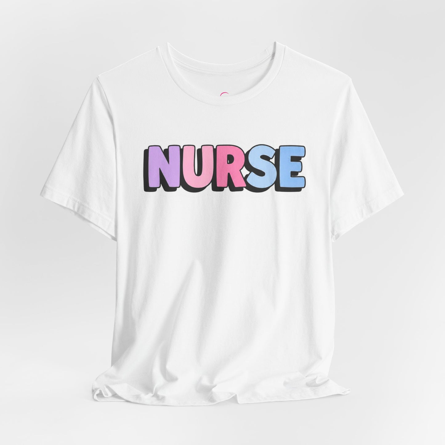 NURSE faux sticker T-shirt