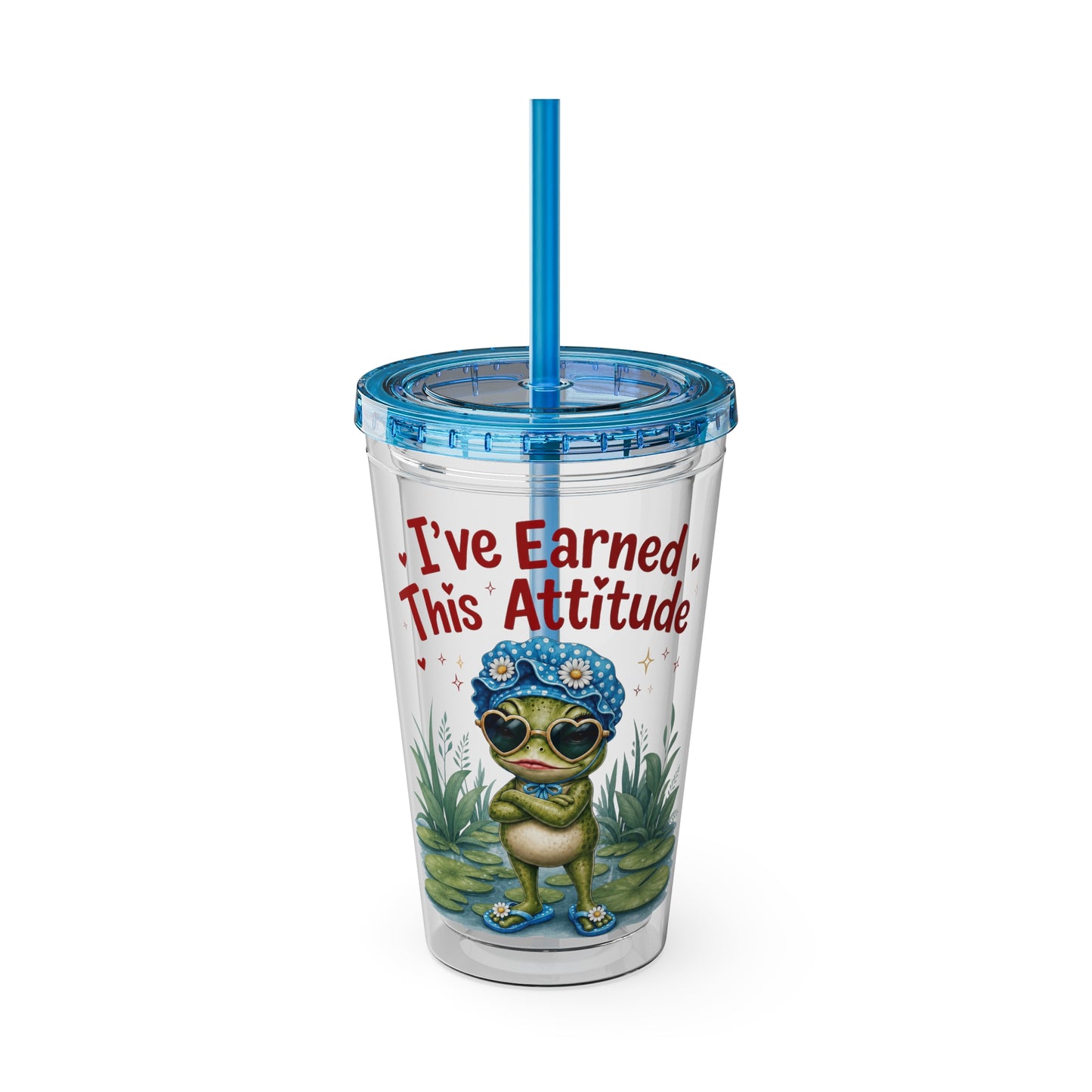 I've earned this attitude Clear Insulated Cup