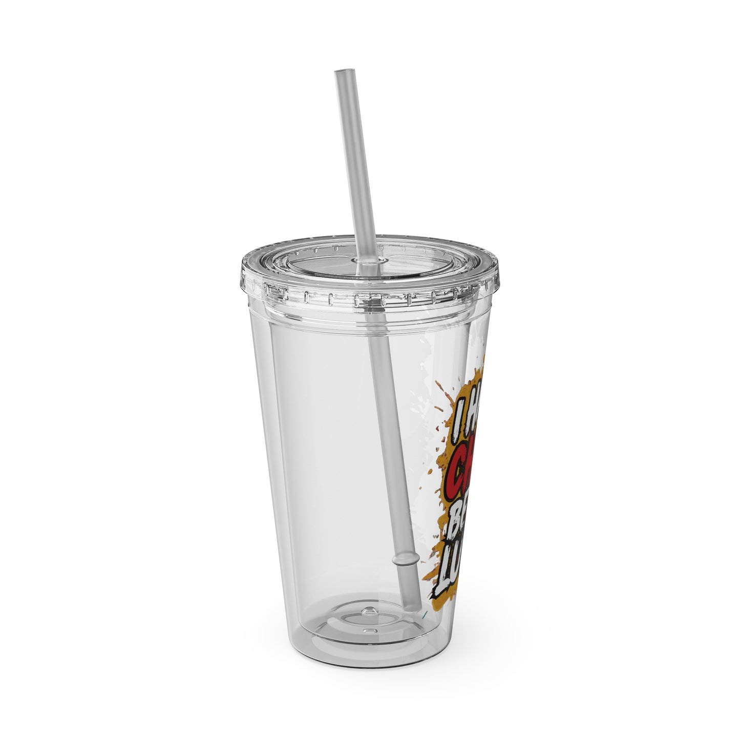 I handle chaos before lunch Clear Insulated Cup