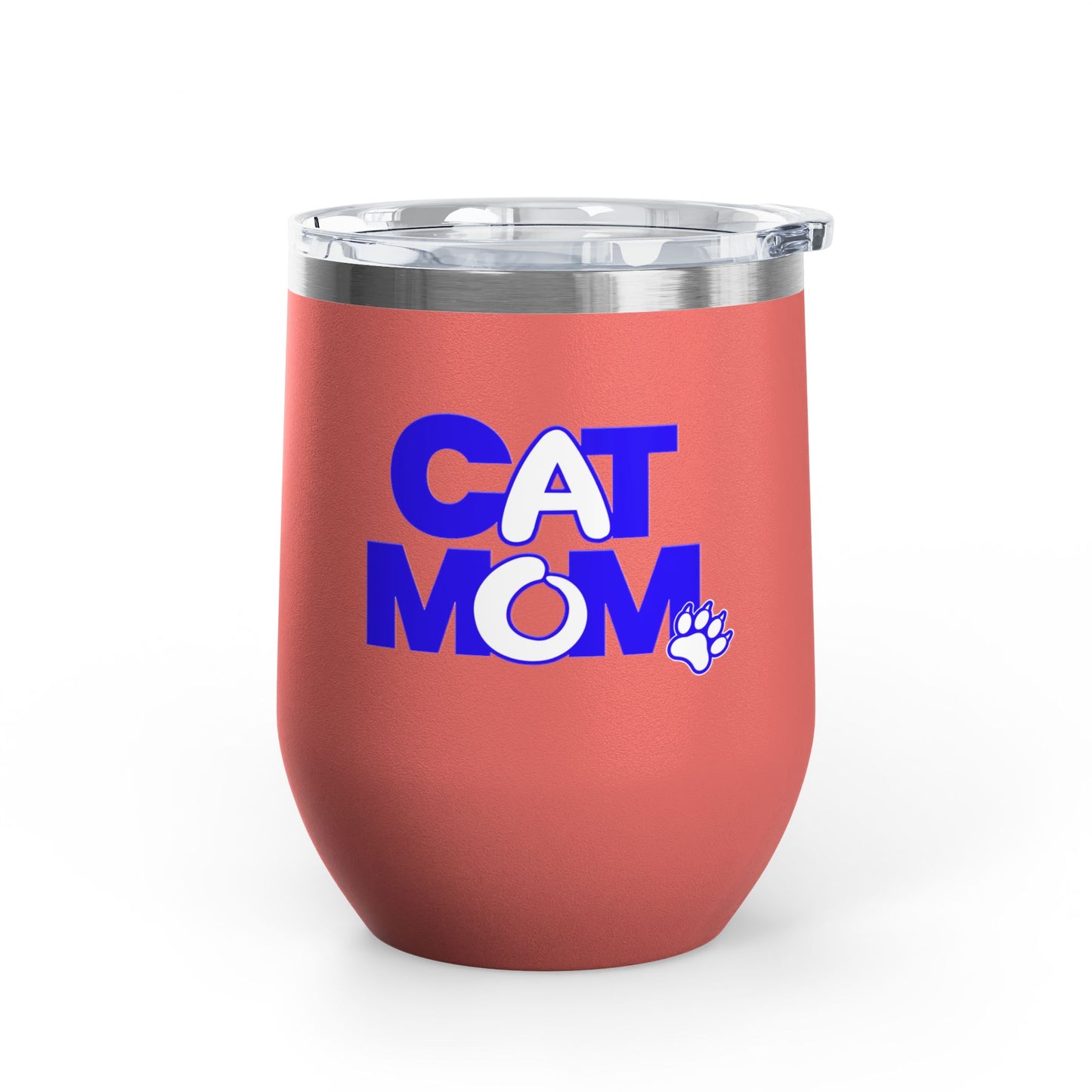 Cat mom blue Tumbler