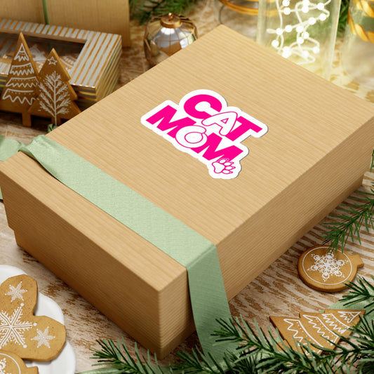 Cat mom pink  Sticker