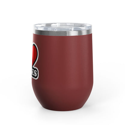 I love nurses faux sticker Tumbler
