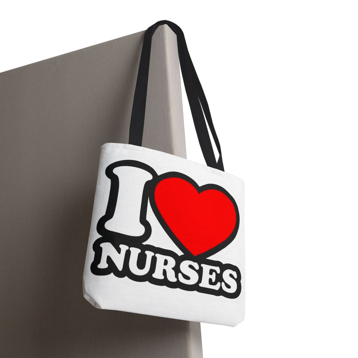 I love nurses faux sticker Tote Bag