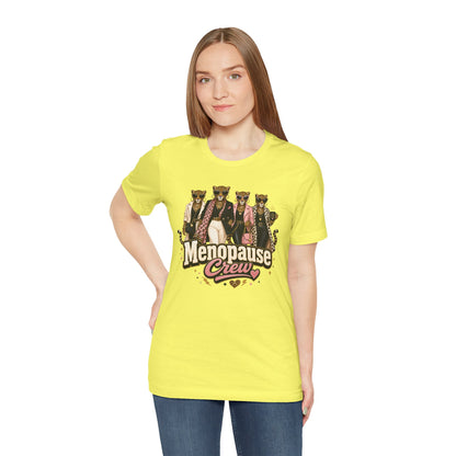 Menopause crew leopard T-shirt