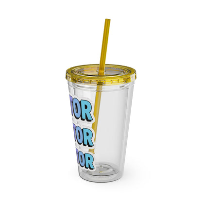 DOCTOR faux sticker Clear Insulated Cup