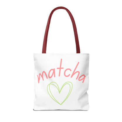 Matcha Heart Tote Bag
