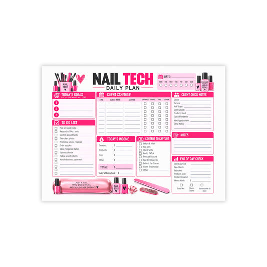 Nail Tech Post-it Note Pads