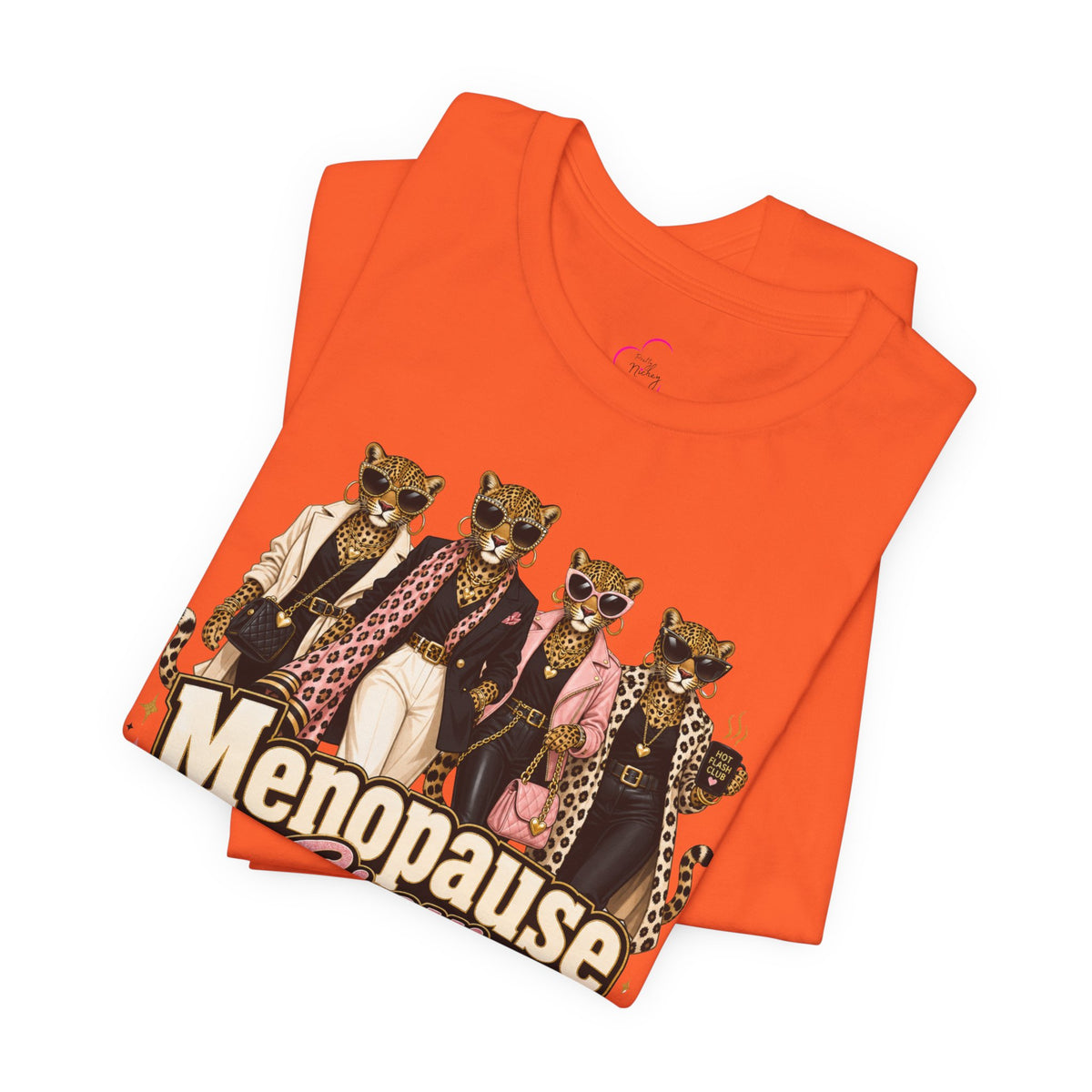 Menopause crew leopard T-shirt