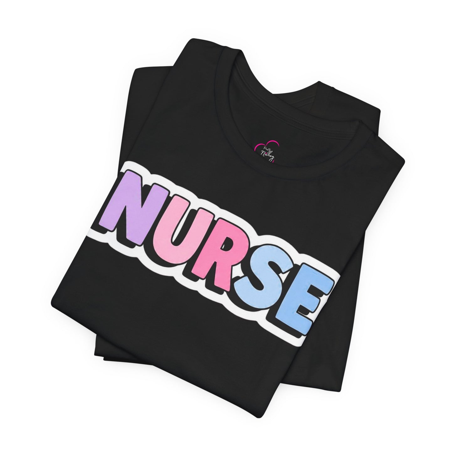 NURSE faux sticker T-shirt