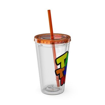 Talk to me nice Clear Insulated Cup