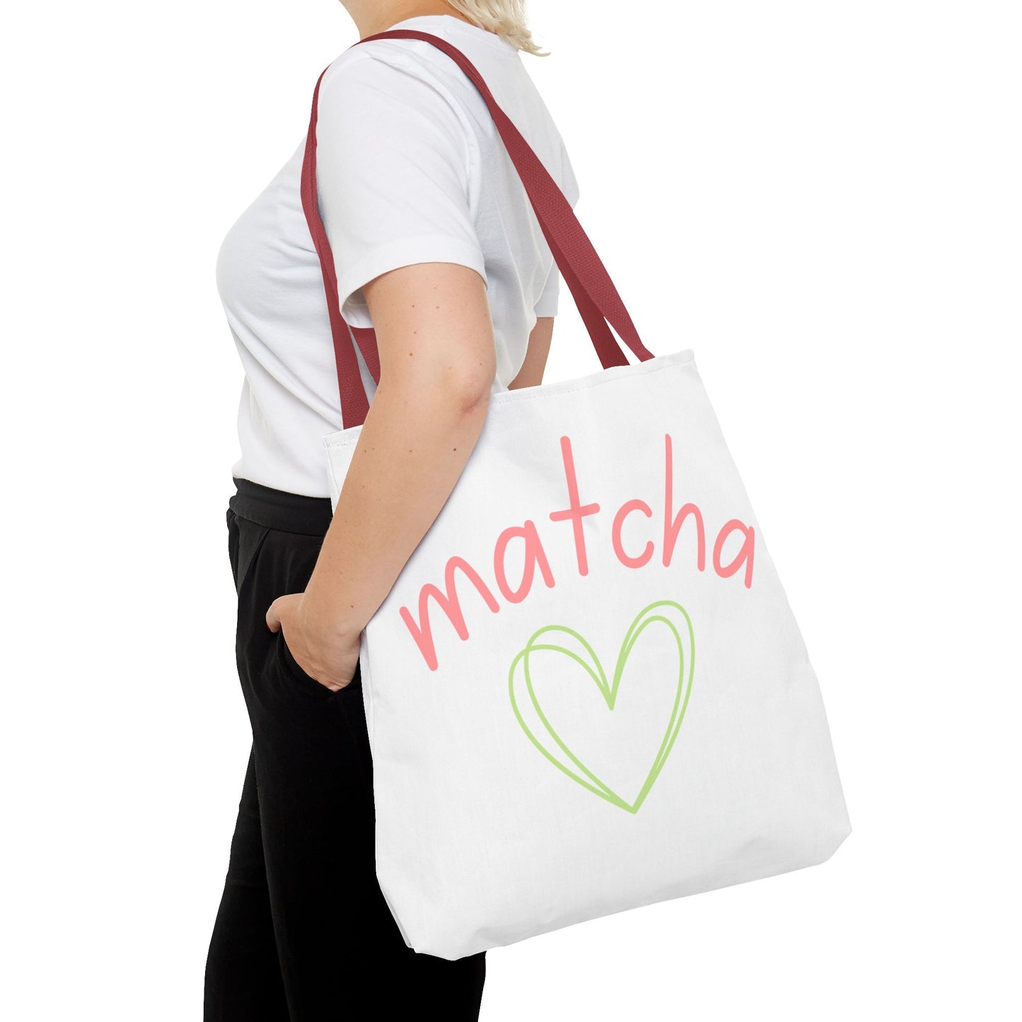 Matcha Heart Tote Bag