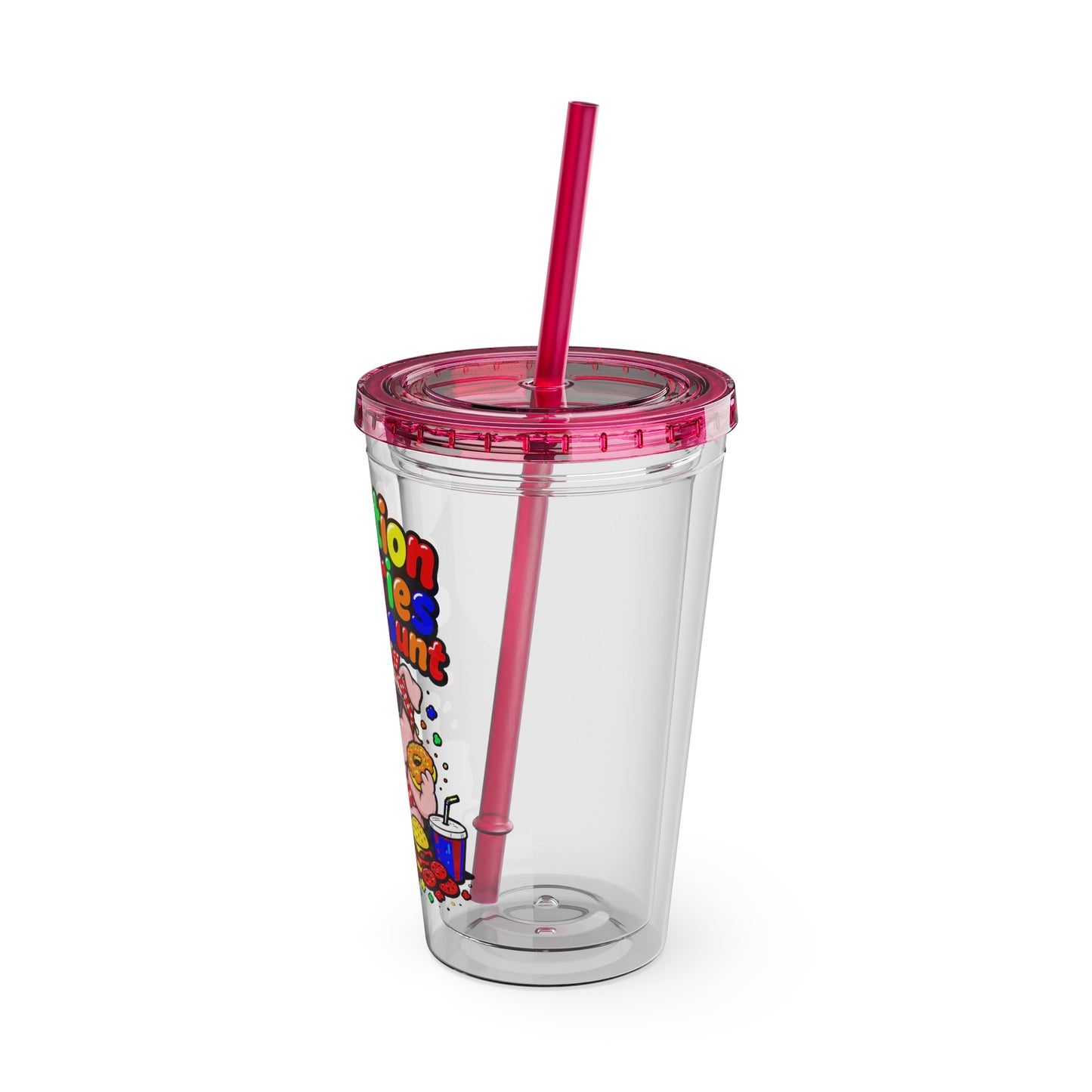 Vacation calories don't count Clear Insulated Cup