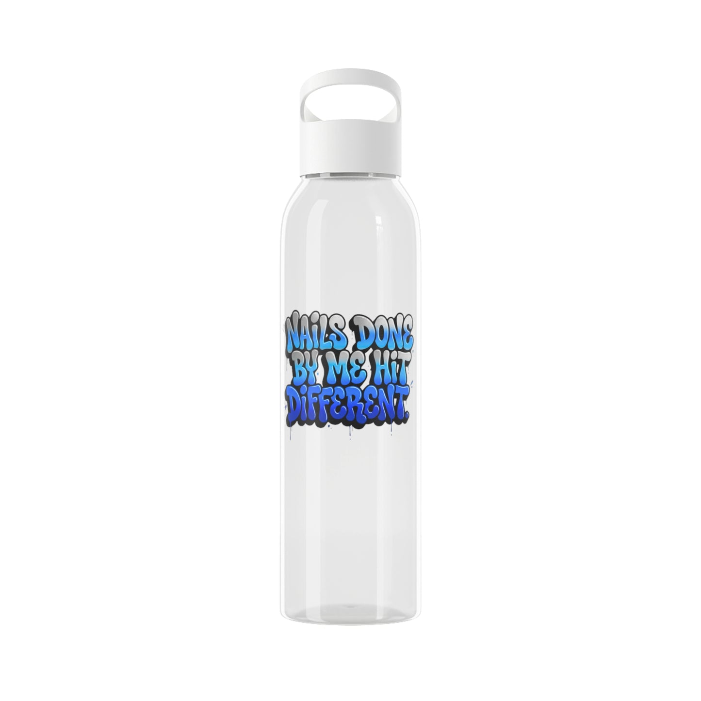 Nails done by me hit different Water Bottle