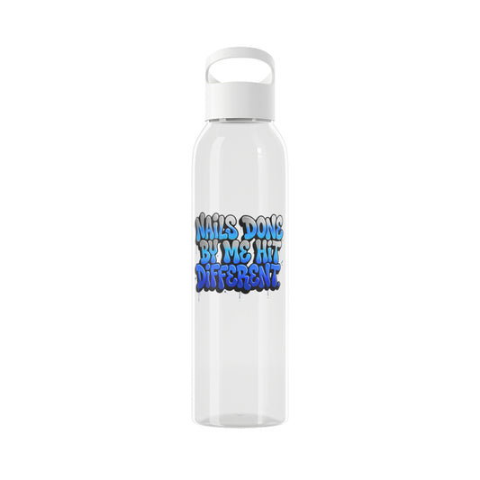 Nails done by me hit different Water Bottle