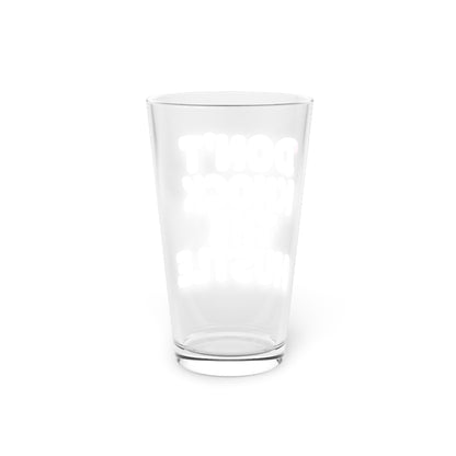 Don't knock the hustle Beer Glass