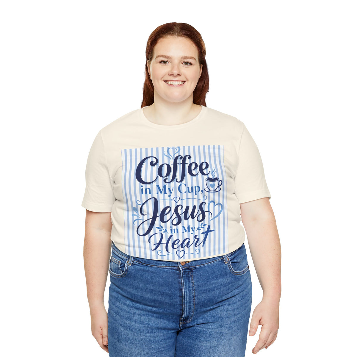 Coffee in my cup, Jesus in my heart T-shirt