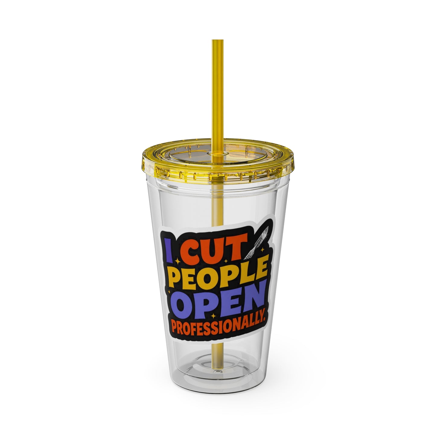 I cut people open professionally Clear Insulated Cup