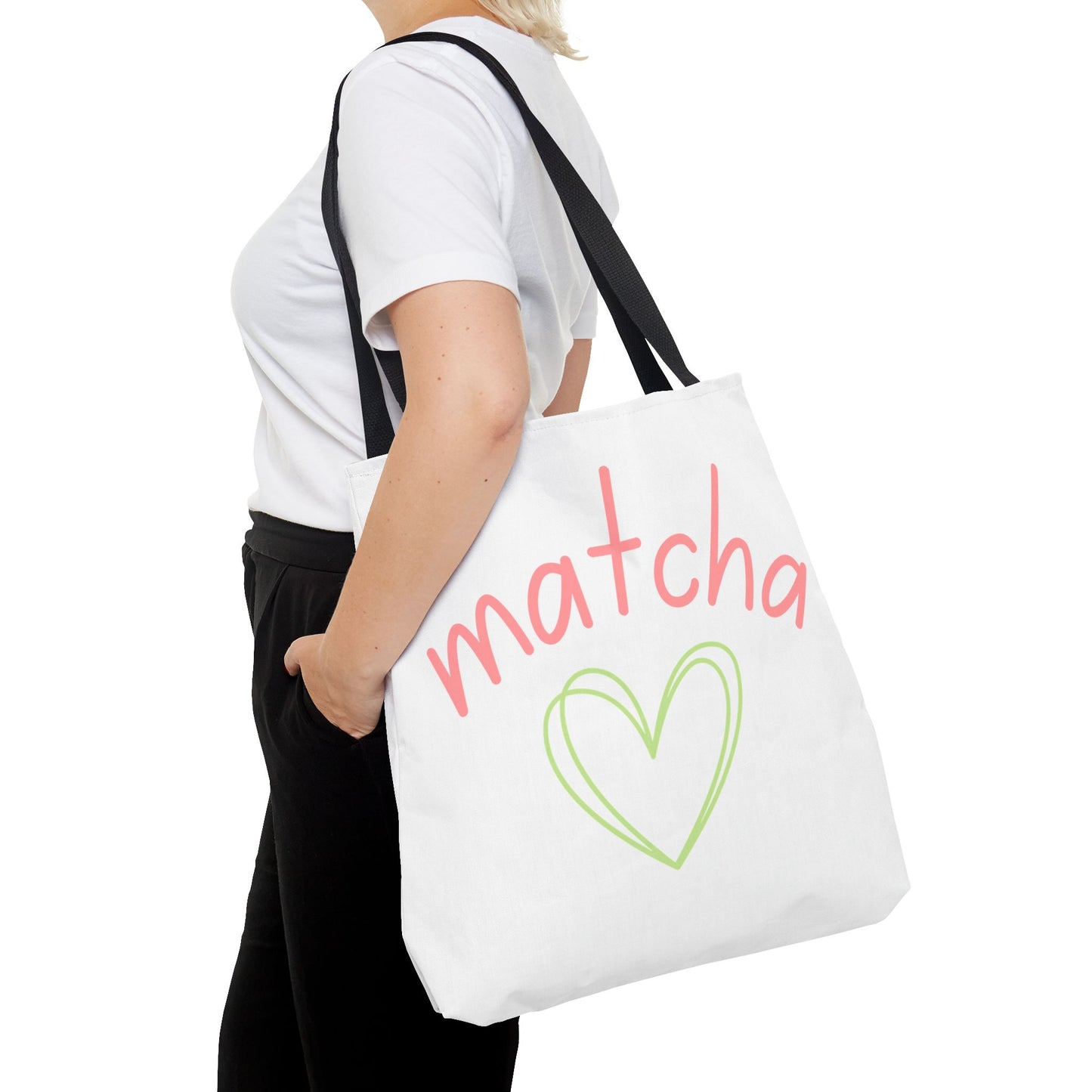 Matcha Heart Tote Bag
