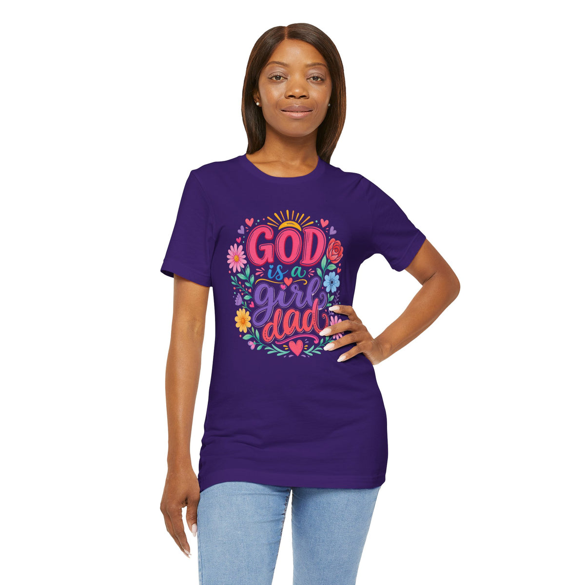 GOD is a girl dad T-shirt