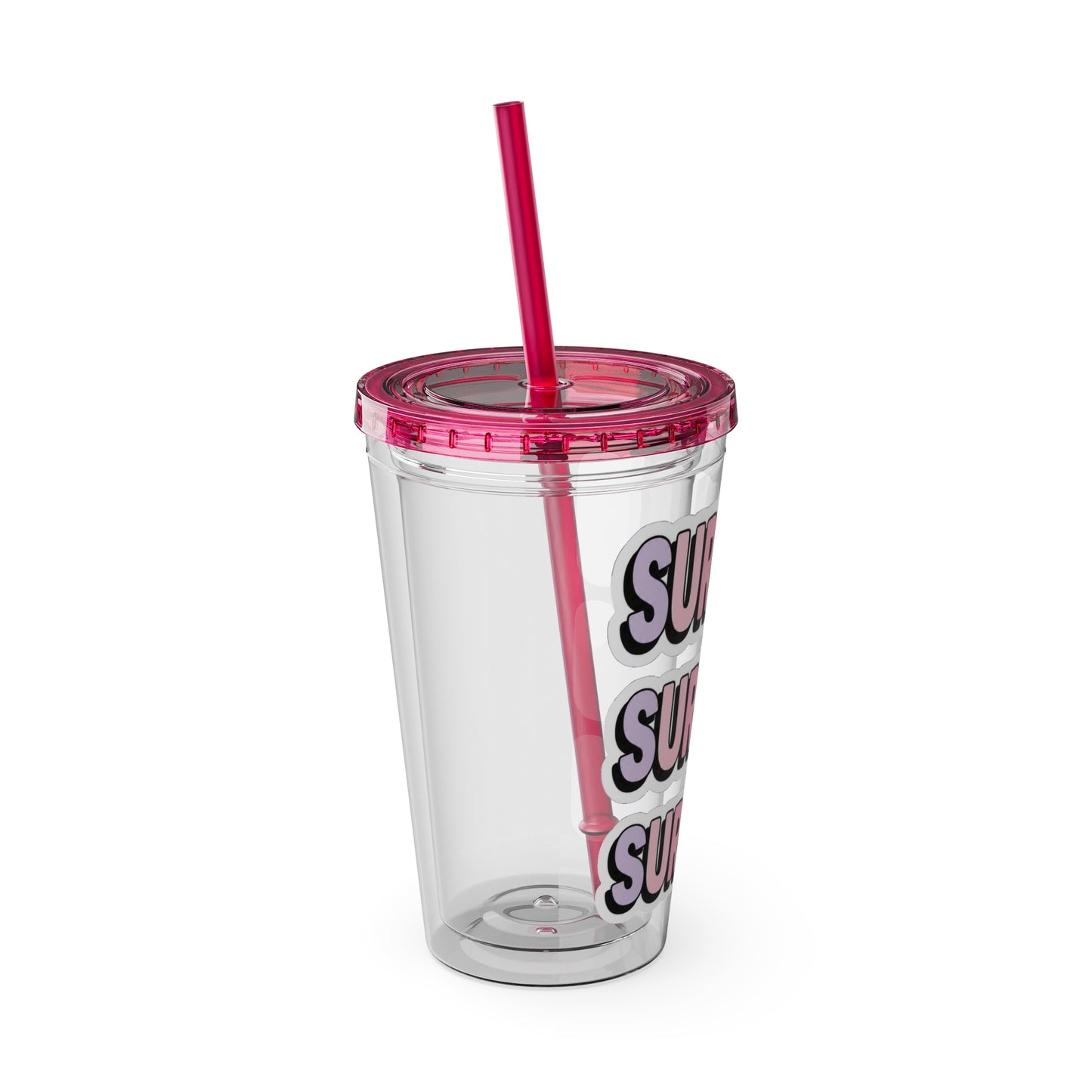 SURGEON faux sticker Clear Insulated Cup