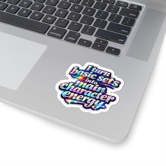 I turn basic sets into main character energy Sticker