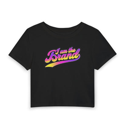 I am the brand Crop Tee