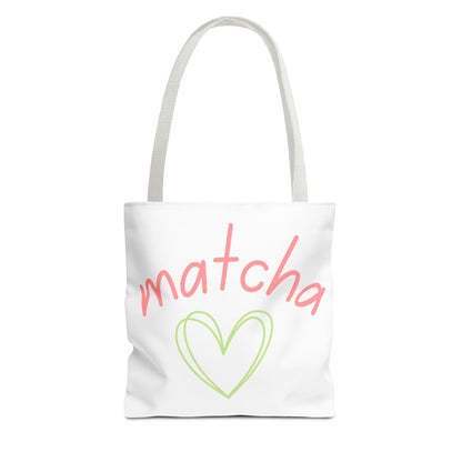 Matcha Heart Tote Bag