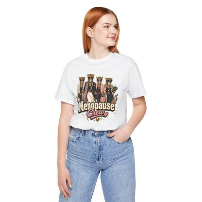 Menopause crew leopard T-shirt