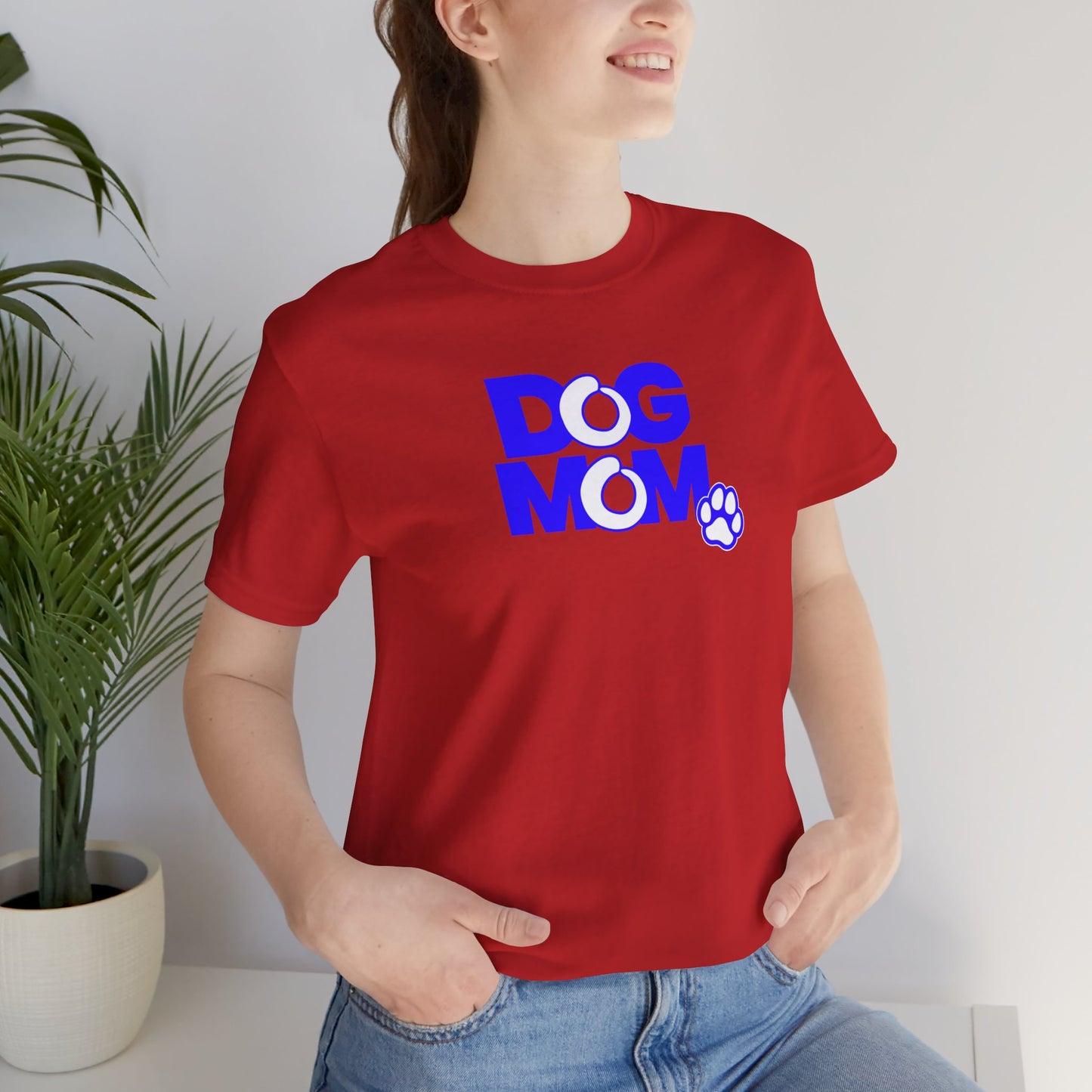 Dog mom blue T-shirt