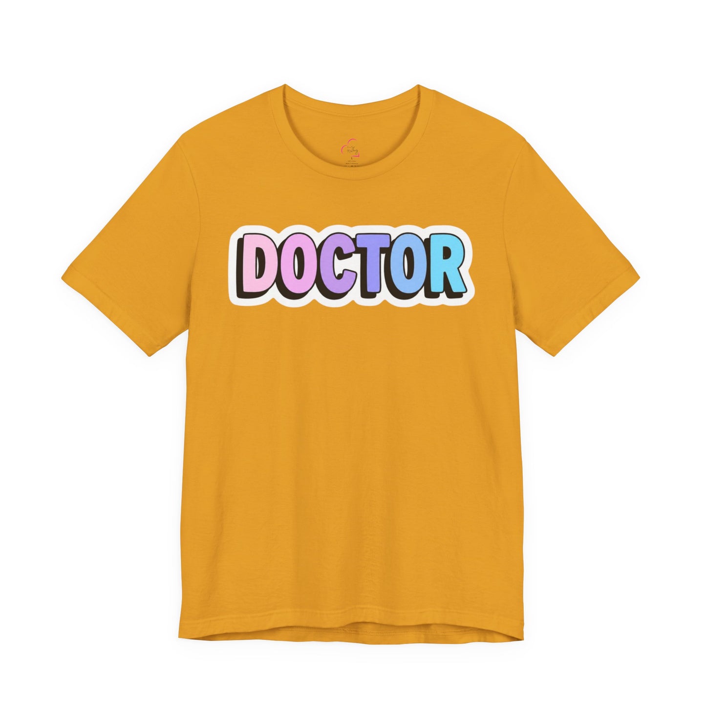 DOCTOR faux sticker T-shirt