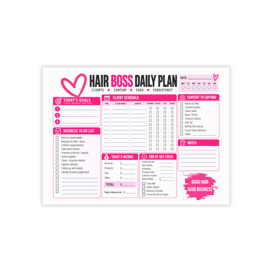 Hair Boss Post-it Note Pads