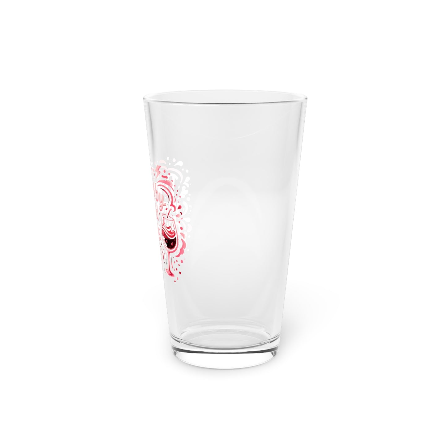 Powered by wine and bad decisions Beer Glass