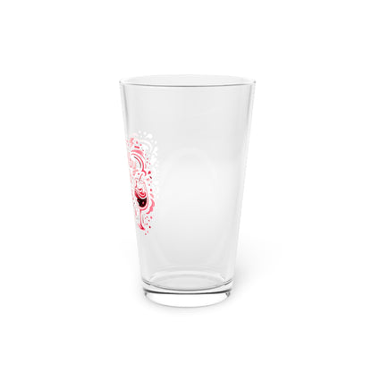 Powered by wine and bad decisions Beer Glass