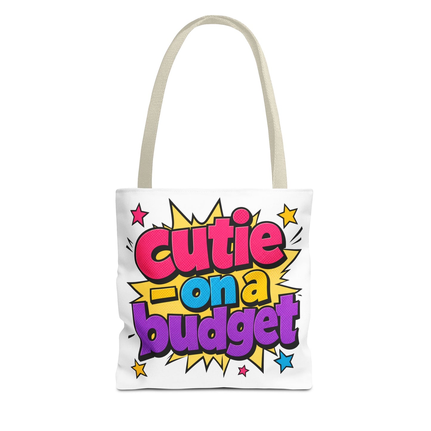 Cutie on a budget Tote Bag