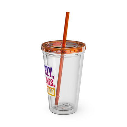 Up early, saving lives, looking good Clear Insulated Cup