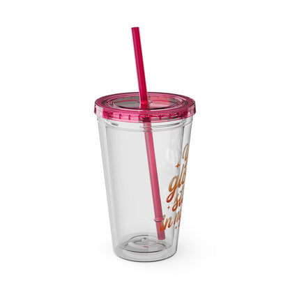 Your glow up starts in my chair Clear Insulated Cup