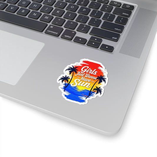 Girls just wanna have sun Sticker