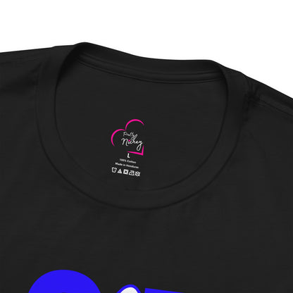 Cat mom blue T-shirt